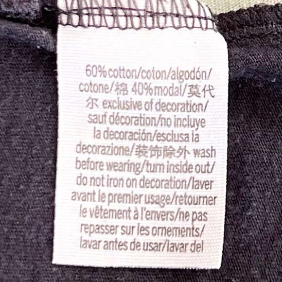 Victorias Secret PINK Short Sleeve Tie Dye Black Oversized Soft Crop Tee Size XS - Picture 9 of 9